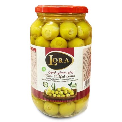 LORA GRÖNA OLIVER FYLLDA MED CITRON 12X1050G